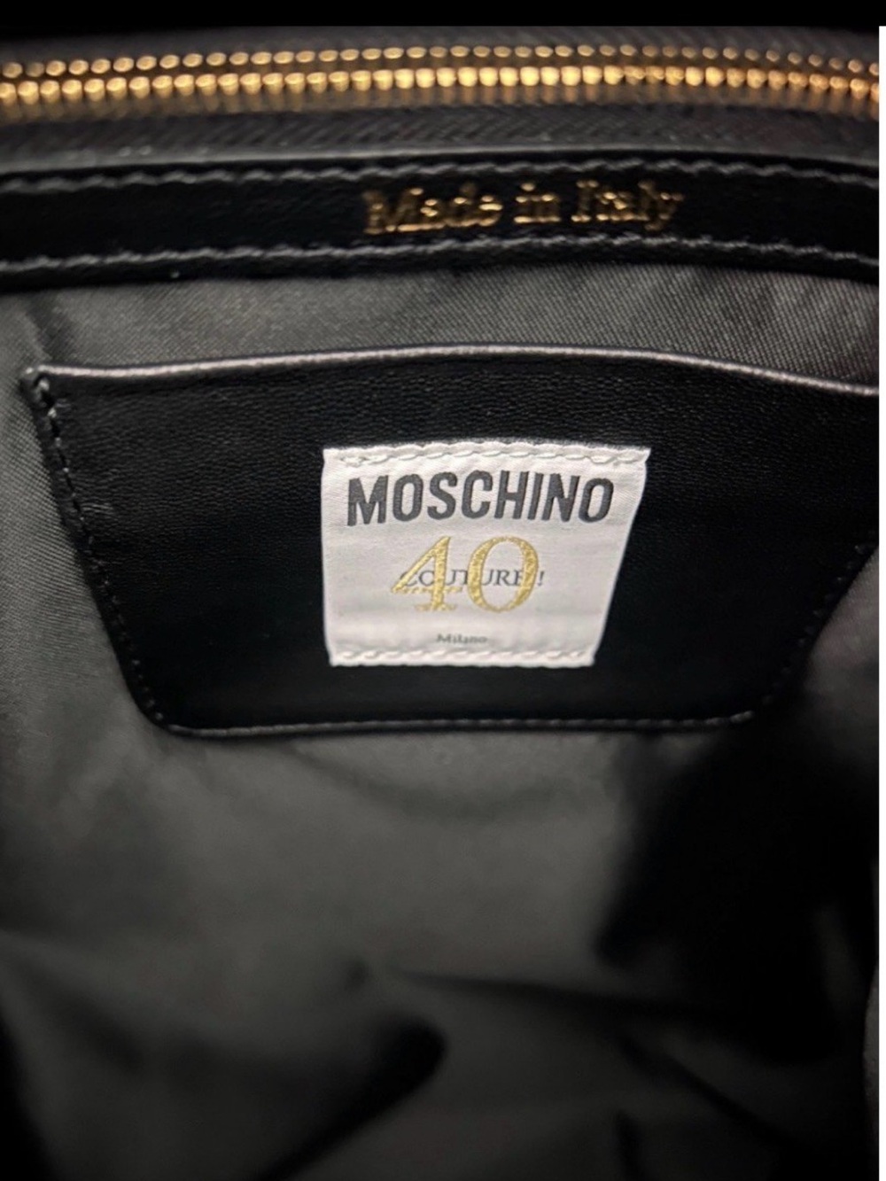 Moschino Couture Heart of Wool Leather Shopper NWT - Picture 6 of 10